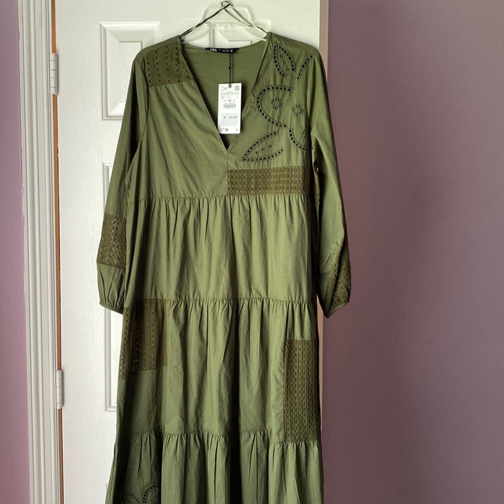 Never been worn sweet Zara maxi dress in size Large.